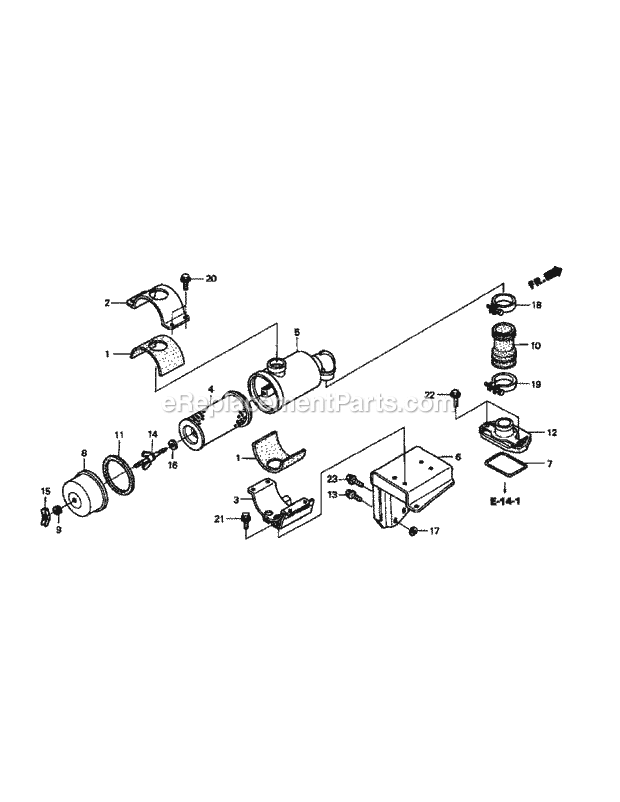 Gxv670 Air Cleaner (Taf2) (Honda) Diagram and Parts List for M54-HN 53BB5ETW750-24-HP Cub Cadet Lawn Tractor